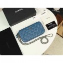 Chanel Iridescent Pearl Caviar Classic Clutch with Chain Bag A82527 Blue 2019 AQ00669