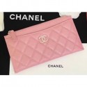 Chanel Iridescent Pearl Caviar Pouch Clutch Bag Pink 2019 AQ01420