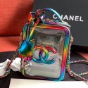 Chanel Iridescent PVC Vanity Case AS0988 Multicolor 2019 Collection AQ01733