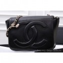 Chanel Lambskin CC Logo Flap Bag AS0321 Black 2019 AQ01134