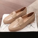 Chanel Lambskin Chain Leather Trim Loafers Apricot 2019 Collection AQ01646