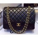 Chanel Lambskin Classic Flap 33cm Bag Black With Gold Hardware 2018 AQ03036