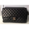 Chanel Lambskin Classic Quilted Clutch Bag A57650 Black 2018 AQ01966