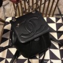 Chanel Lambskin Drawstring CC Flap Backpack Black 2019 Collection AQ00998