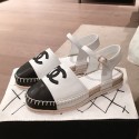 Chanel Lambskin Flat Espadrilles G36184 White 2020 Collection AQ00844