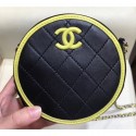 Chanel Lambskin Round Clutch With Chain Bag AP0060 Black 2019 AQ01351