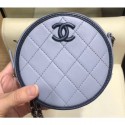 Chanel Lambskin Round Clutch With Chain Bag AP0060 Light Gray 2019 AQ01802