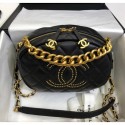 Chanel Lambskin Studs Camera Case Clutch Bag With Chain AS1511Black 2020 Collection AQ01250