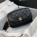 Chanel Lambskin Tassel Camera Case AS0001 Black 2019 Collection AQ03016