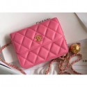 Chanel Lambskin Waist Bag AP1465 Dark Pink 2020 AQ01702