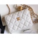 Chanel Lambskin Waist Bag AP1465 White 2020 AQ01596