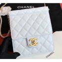 Chanel Lambskin with Imitation Pearls Mini Flap Bag AS0580 White 2019 AQ03927