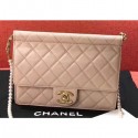 Chanel Lambskin with Imitation Pearls Small Flap Bag AS0582 Apricot 2019 AQ01242