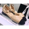 Chanel Mary Janes G36048 Lambskin Beige 2020 AQ01441