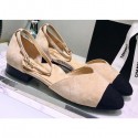 Chanel Mary Janes G36048 Suede Beige 2020 AQ02939