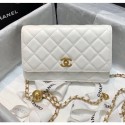 Chanel Metal Wallet on Chain WOC Bag AP1450 White 2020 Collection AQ02810