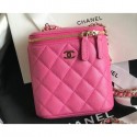 Chanel Mini Vanity with Classic Chain Bag AP1466 Caviar Leather Dark Pink 2020 AQ03582