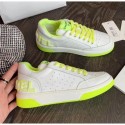 Chanel Multicolor Calfskin Leather Sneaker White/Fluorescent Green 2020 Collection AQ02876