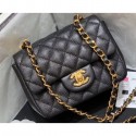 Chanel Original Quality Mini Classic Flap Bag 1115 in Caviar Leather Black with Gold Hardware AQ04173