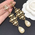 Chanel Pearl Chain Long Earrings 2020 Collection AQ01433