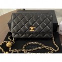 Chanel Pearl Wallet on Chain WOC Bag AP1450 Black 2020 AQ00708