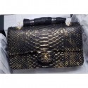 Chanel Python Classic Flap Medium Bag A1112 07 AQ01990