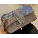 Chanel Python Classic Flap Medium Bag A1112 33 AQ02951