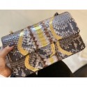 Chanel Python Classic Flap Medium Bag A1112 38 AQ01655