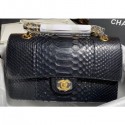 Chanel Python Classic Flap Medium Bag A1112 52 AQ02163