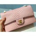 Chanel Python Classic Flap Medium Bag A1112 64 AQ04087