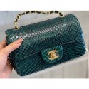 Chanel Python Classic Flap Small Bag A1116 07 AQ03596