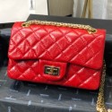 Chanel Quilted Aged Calfskin Small 2.55 Flap Bag A37586 Red 2019 Collection AQ04188