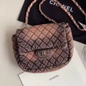 Chanel Quilted Denim Small Flap Bag Nude 2020 Collection AQ03604