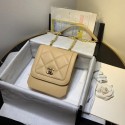 Chanel Quilted Lambskin Vertical Flap Bag AS1895 Beige 2020 Collection AQ02092