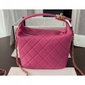 Chanel Quilted Large Hobo Clutch Bag AS1747 Dark Pink 2020 AQ01438