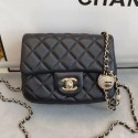 Chanel Quilted Leather Flap Bag with Crystal Ball AS1786 Black 2020 Collection AQ03989