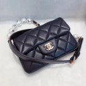 Chanel Quilted Leather Flap Waist Bag with Pearl Strap AP1122 Black 2020 Collection AQ03180