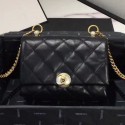 Chanel Quilted Leather Pearl Trim Small Flap Bag AS1170 Black 2019 Collection AQ03918