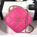 Chanel Quilted Leather Square Chain Shoulder Bag AS1780 Pink 2020 Collection AQ01363