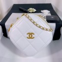 Chanel Quilted Leather Square Chain Shoulder Bag AS1780 White 2020 Collection AQ03814