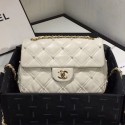 Chanel Quilted Pearl Lambskin Flap Bag AS1202 White 2019 Collection AQ01106