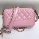 Chanel Quilted Vintage Leather Gabrielle Clutch with Chain A94505 Light Pink 2019 Collection AQ01072