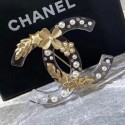 Chanel Resin Carved Metal CC Brooch Transparent/Gold 2019 Collection AQ04331