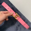 Chanel Reversible Calfskin Belt 30mm with CC Buckle Pink Collection AQ02883