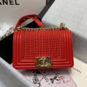 Chanel Small Boy Chanel Handbag A67085 Red 2019 Collection AQ02456