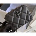 Chanel Square Leather Mini Box Bag Matte Hardware AP1132 Black 2020 AQ03517