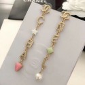 Chanel Star and Lettering Tassel Earrings Gold/Pink/White/Green 2019 Collection AQ00902