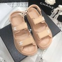 Chanel Strap Flat Sandals Nude 2020 Collection AQ04374