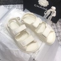 Chanel Strap Flat Sandals White 2020 Collection AQ01157