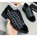 Chanel Tweed and Patent Calfskin Lace-Ups G36208 Black 2020 AQ01463